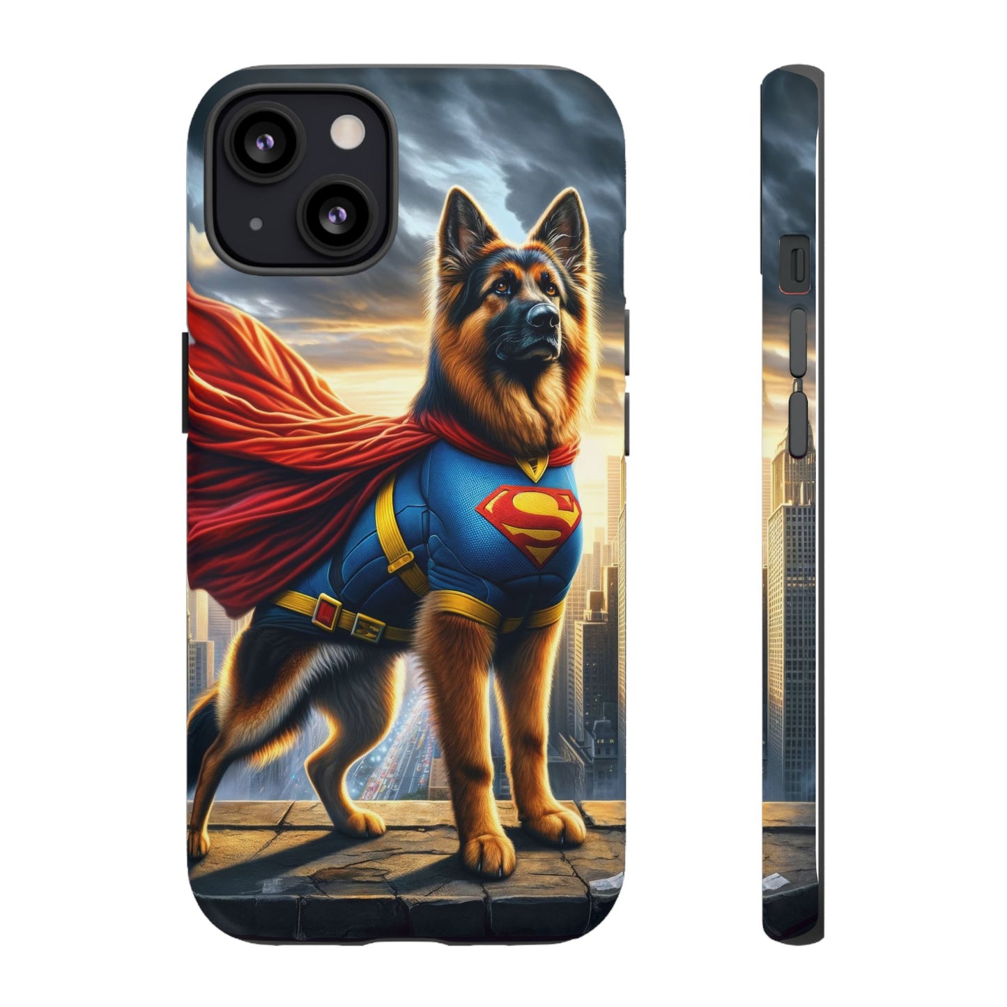 German Shepherd Superhero Phone Case