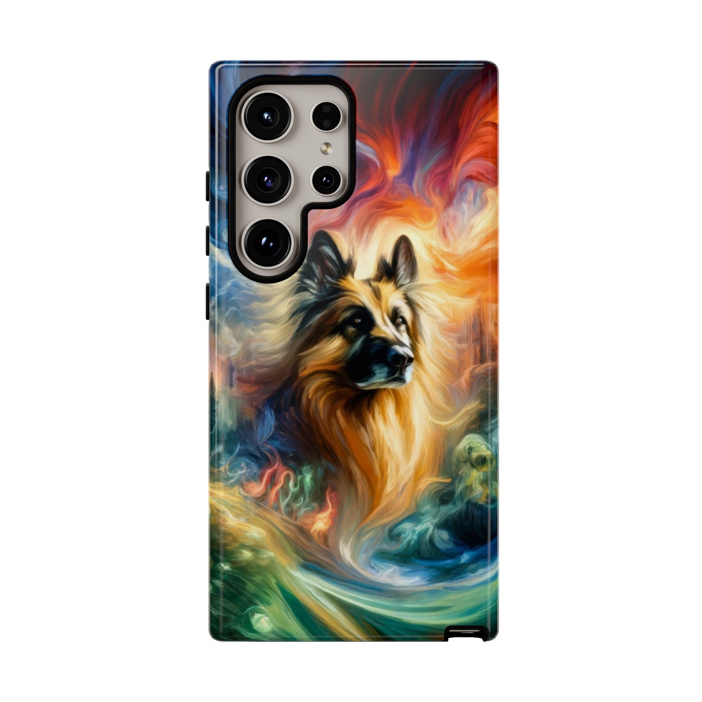 Expressionism and fantasy German Shepherd Phone Case