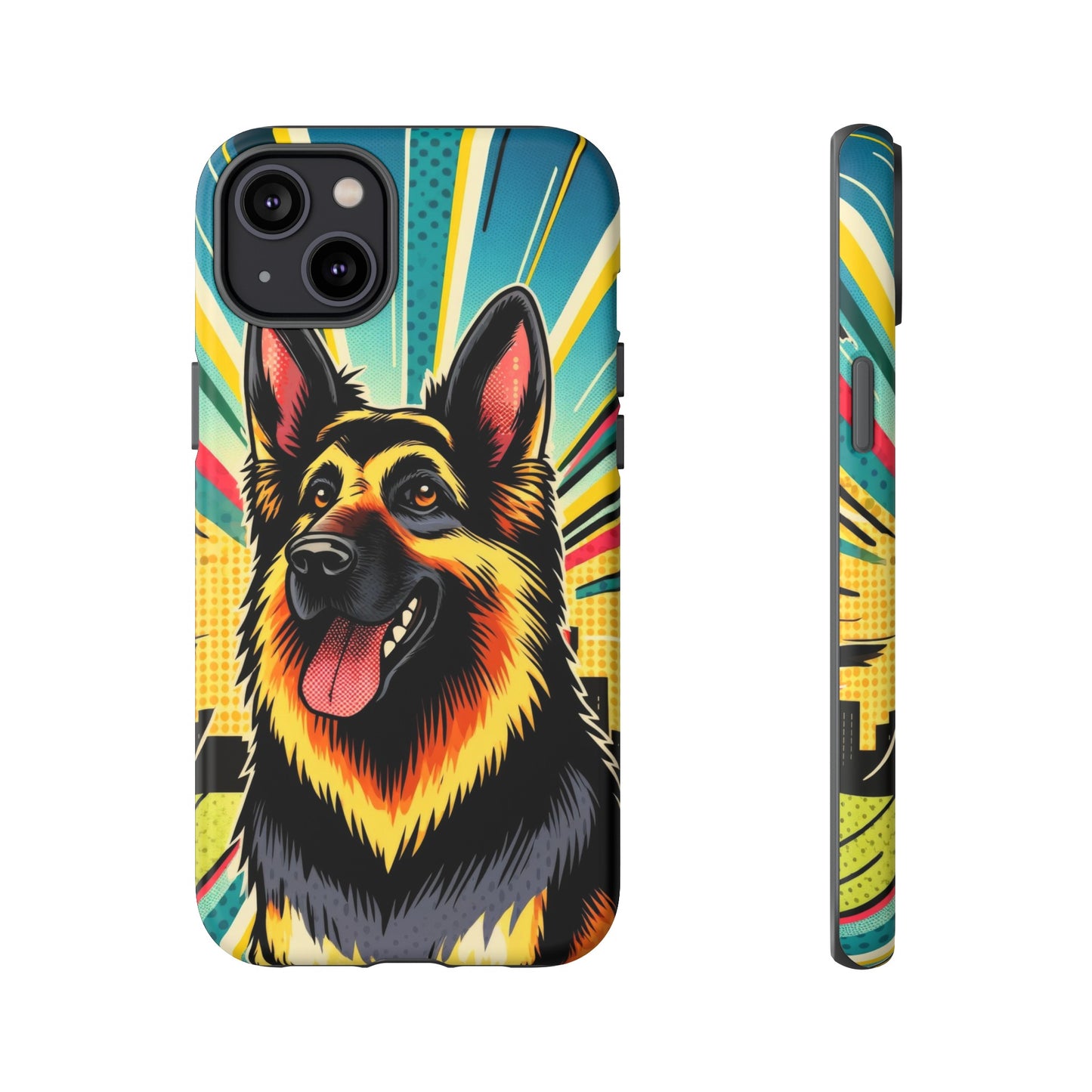 Comic style German Shepherd Phone Case