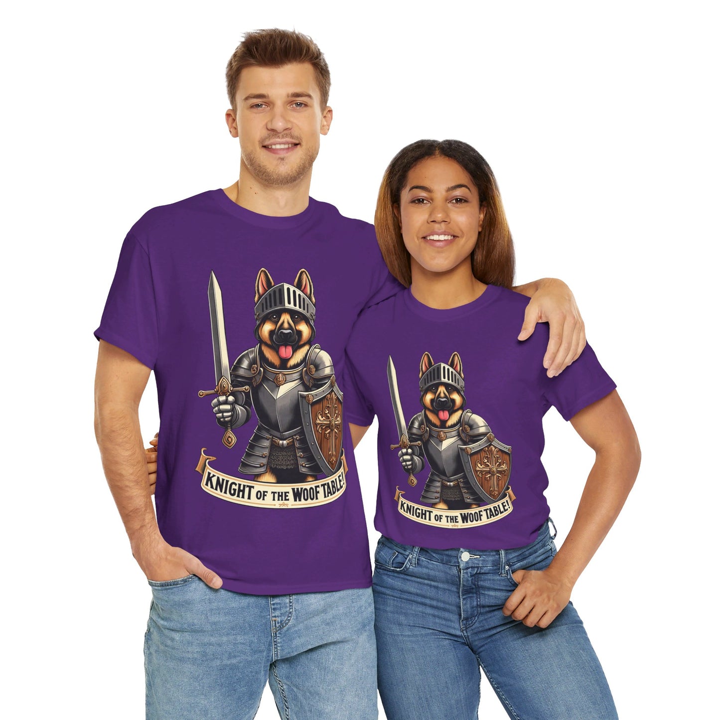 Knight of the Wolf Table T-Shirt (13 colors) (German Shepherd)