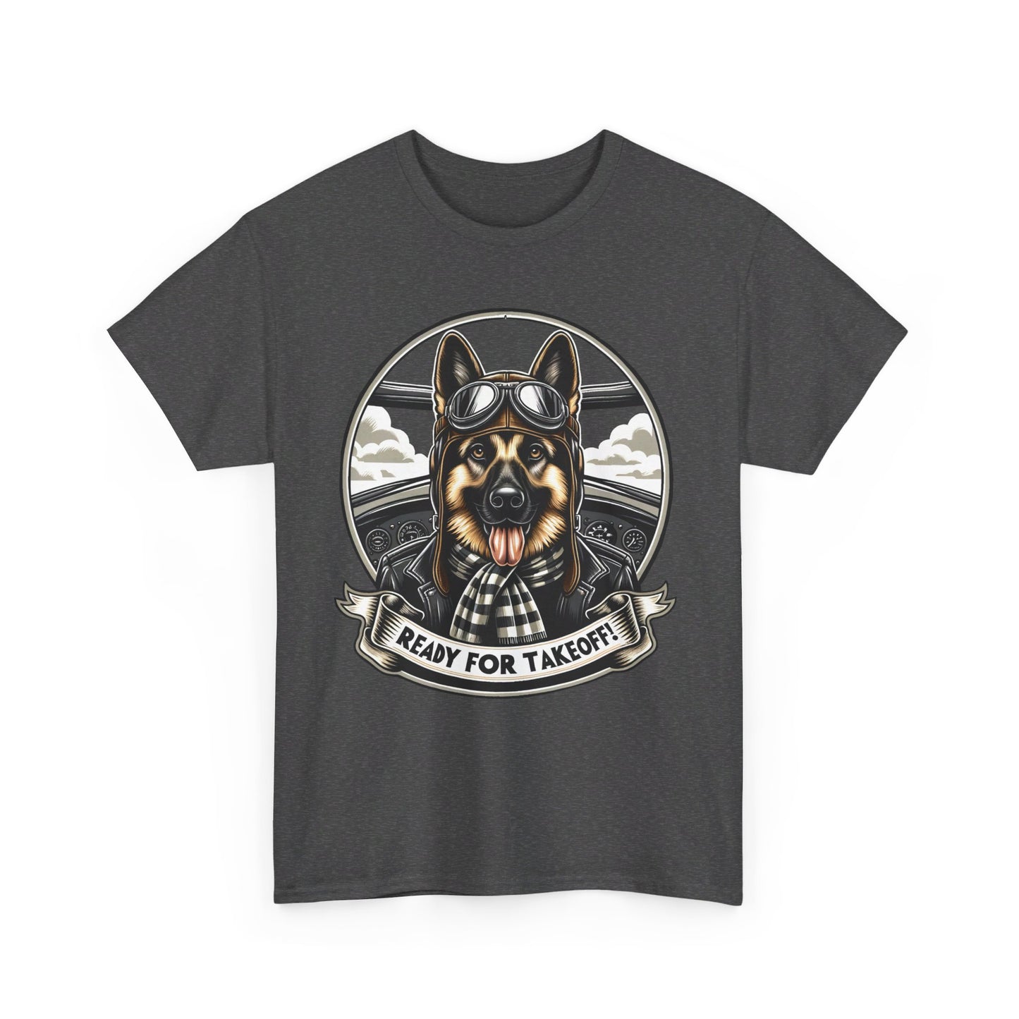 Ready for Takeoff! T-Shirt (13 colors) (German Shepherd)