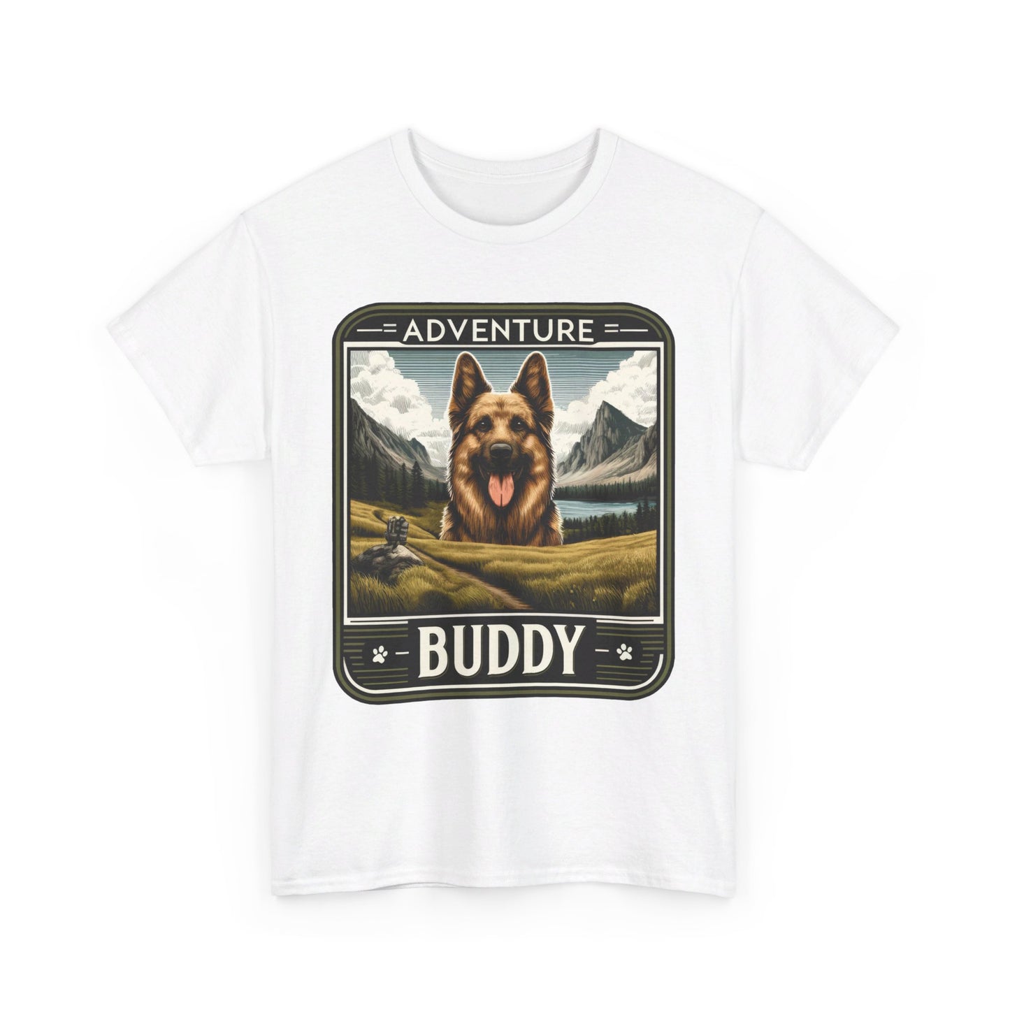 Adventure Buddy T-Shirt (13 colors) (German Shepherd)