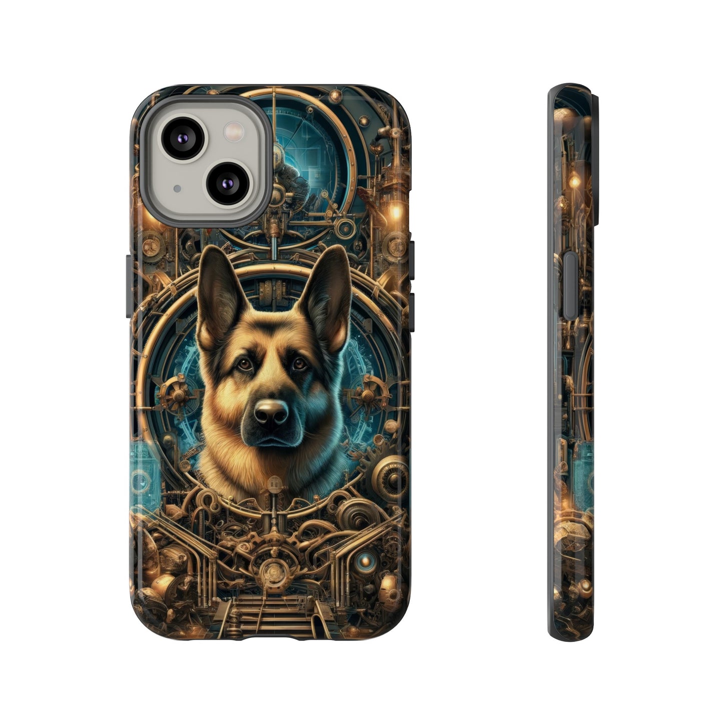 Steampunk Fantasy V2 German Shepherd Phone Case