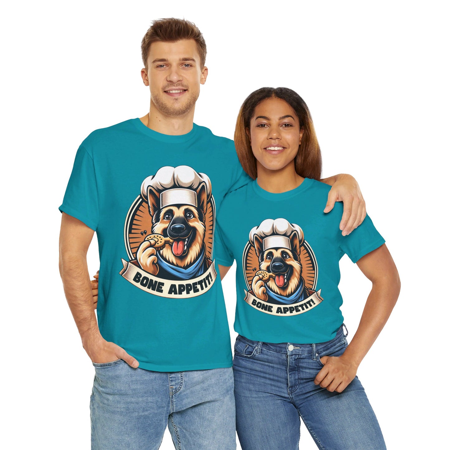 Bone Appetit T-Shirt (13 colors) (German Shepherd)