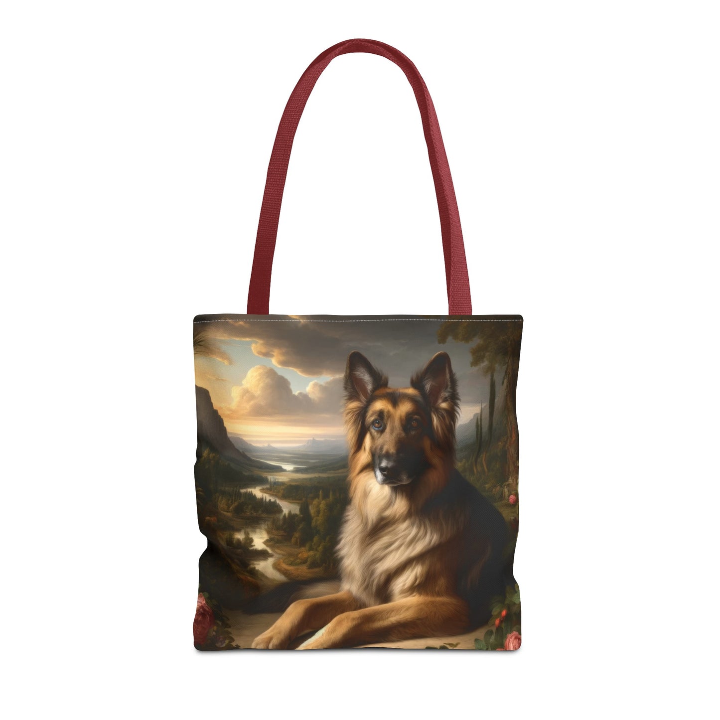 Romanticism inspired German Shepherd Tote Bag