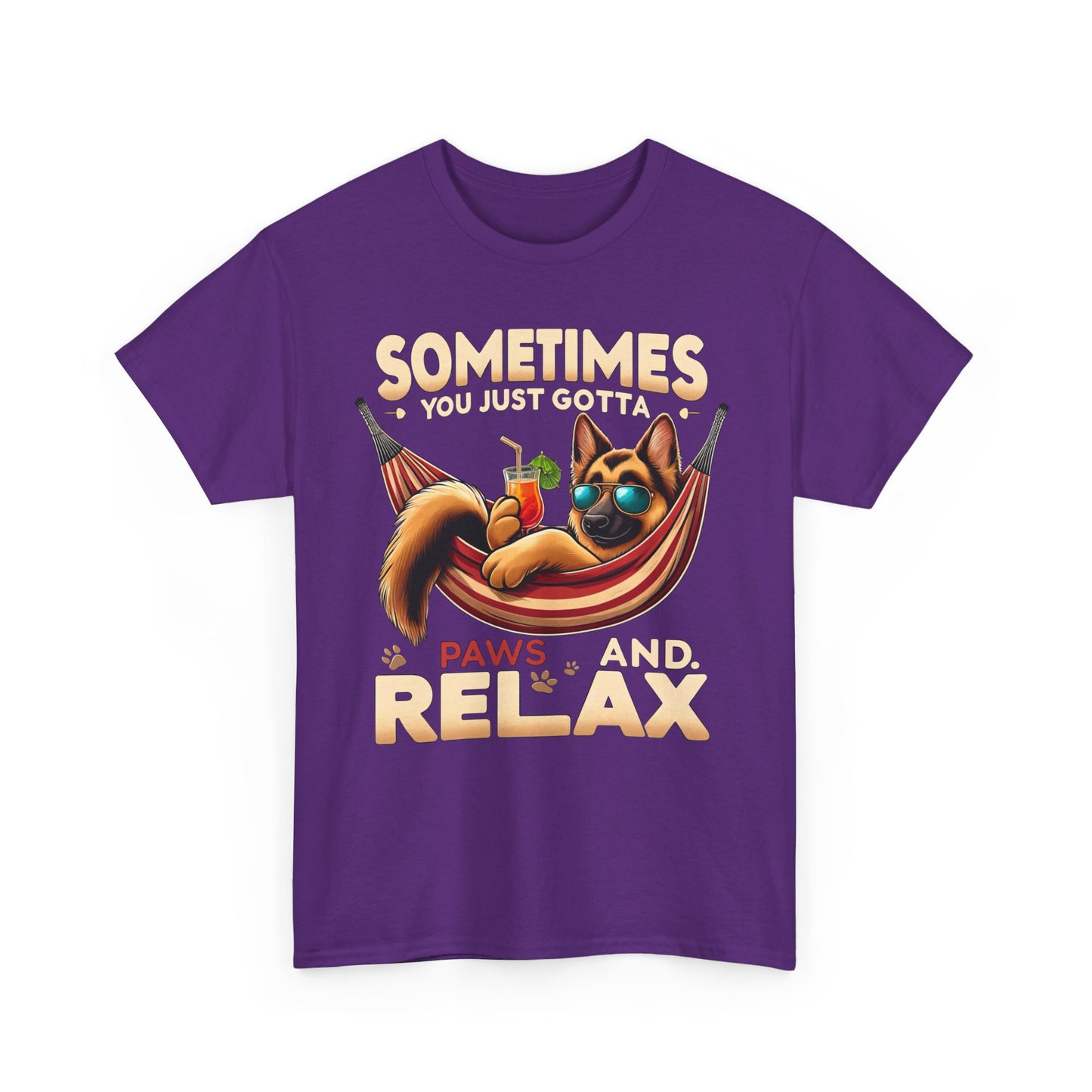 Sometimes You Just Paws and Relax T-Shirt (13 colors) (German Shepherd)