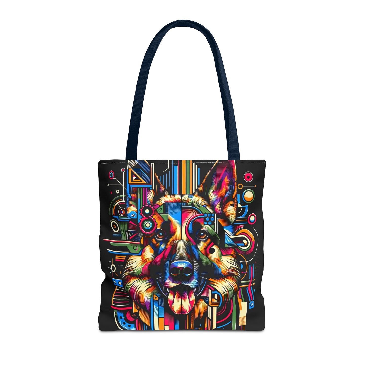 Constructivism and Dadaism German Shepherd Tote Bag