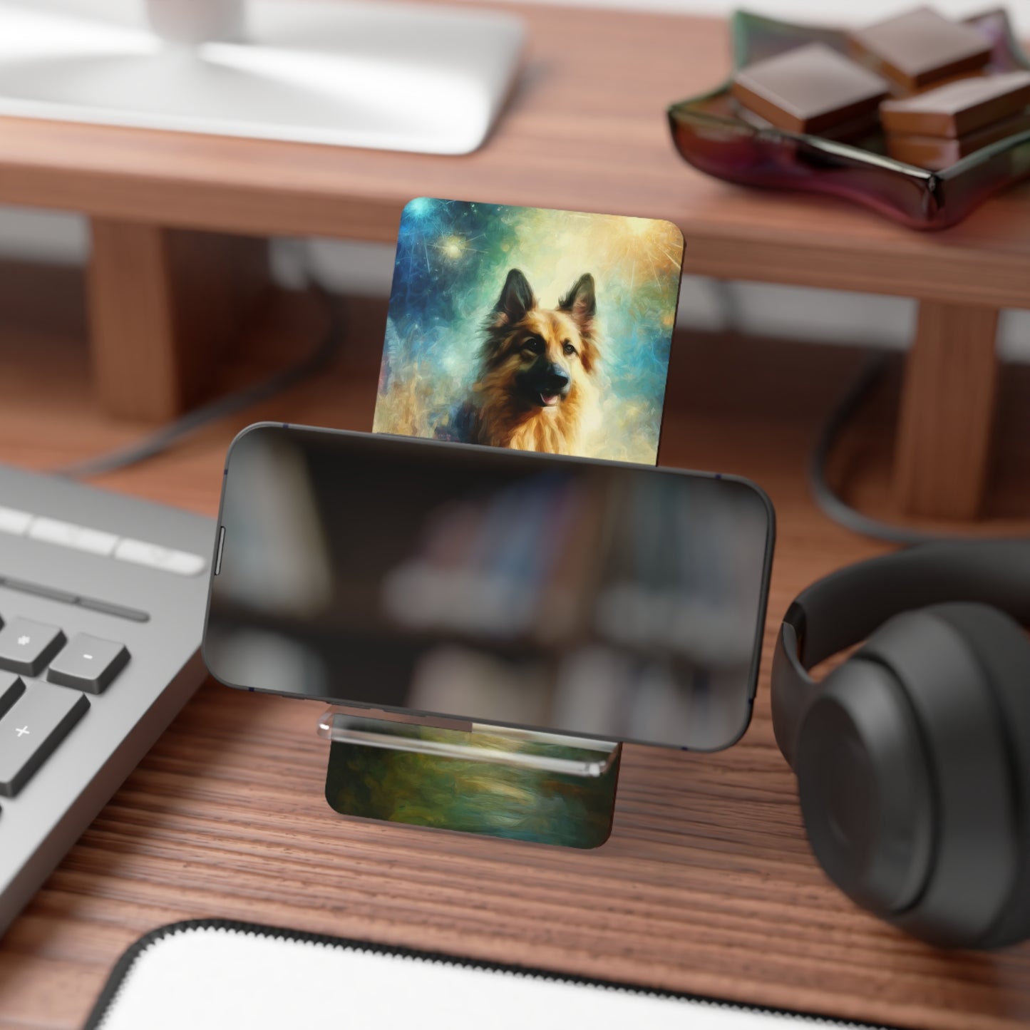 Fairy tale and impressionism German Shepherd Smartphone Stand