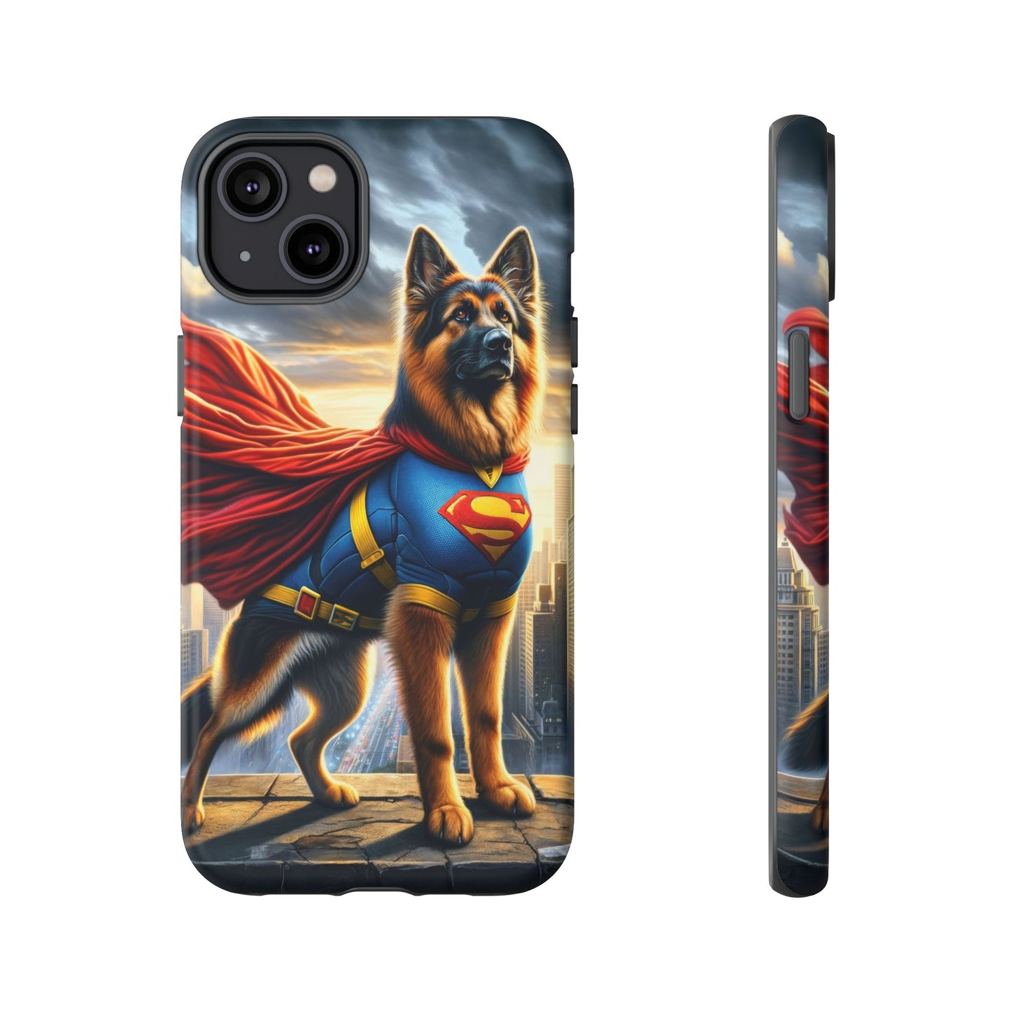 German Shepherd Superhero Phone Case