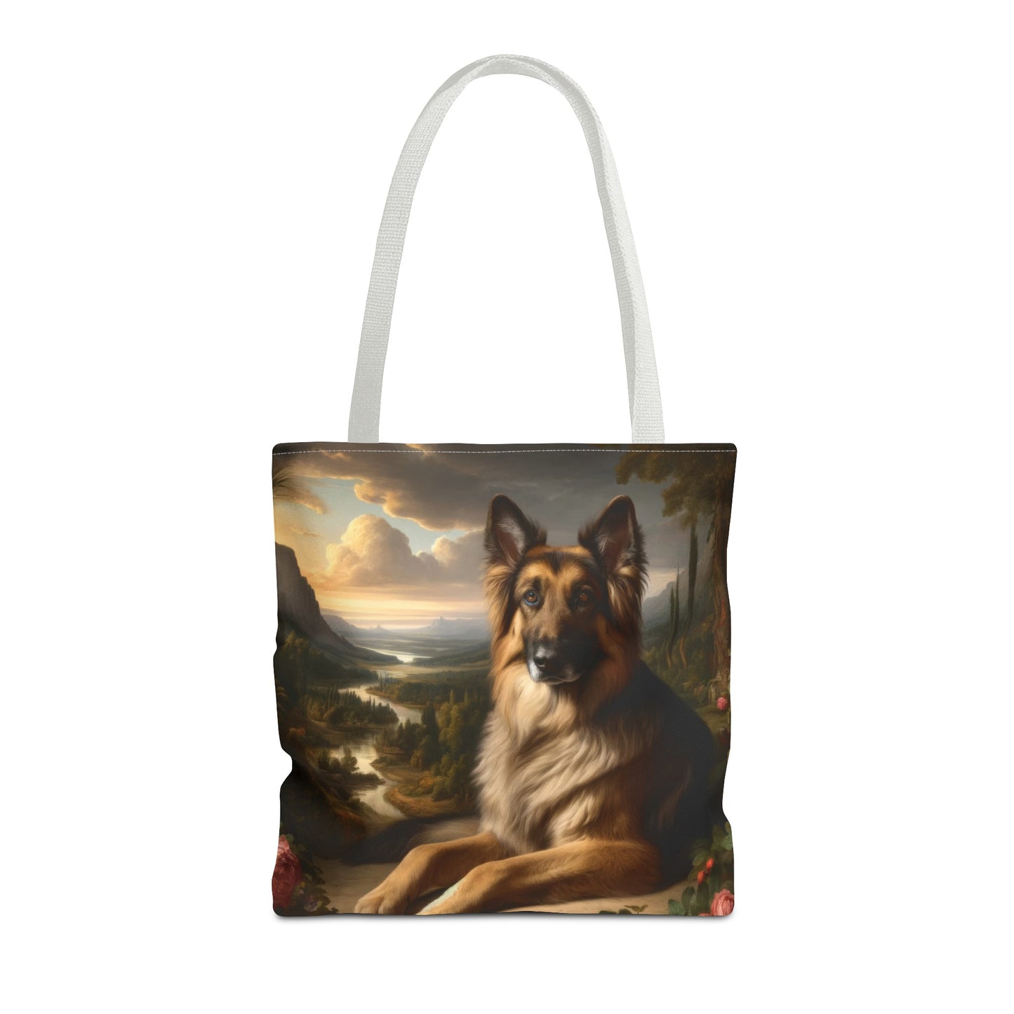 Romanticism inspired German Shepherd Tote Bag