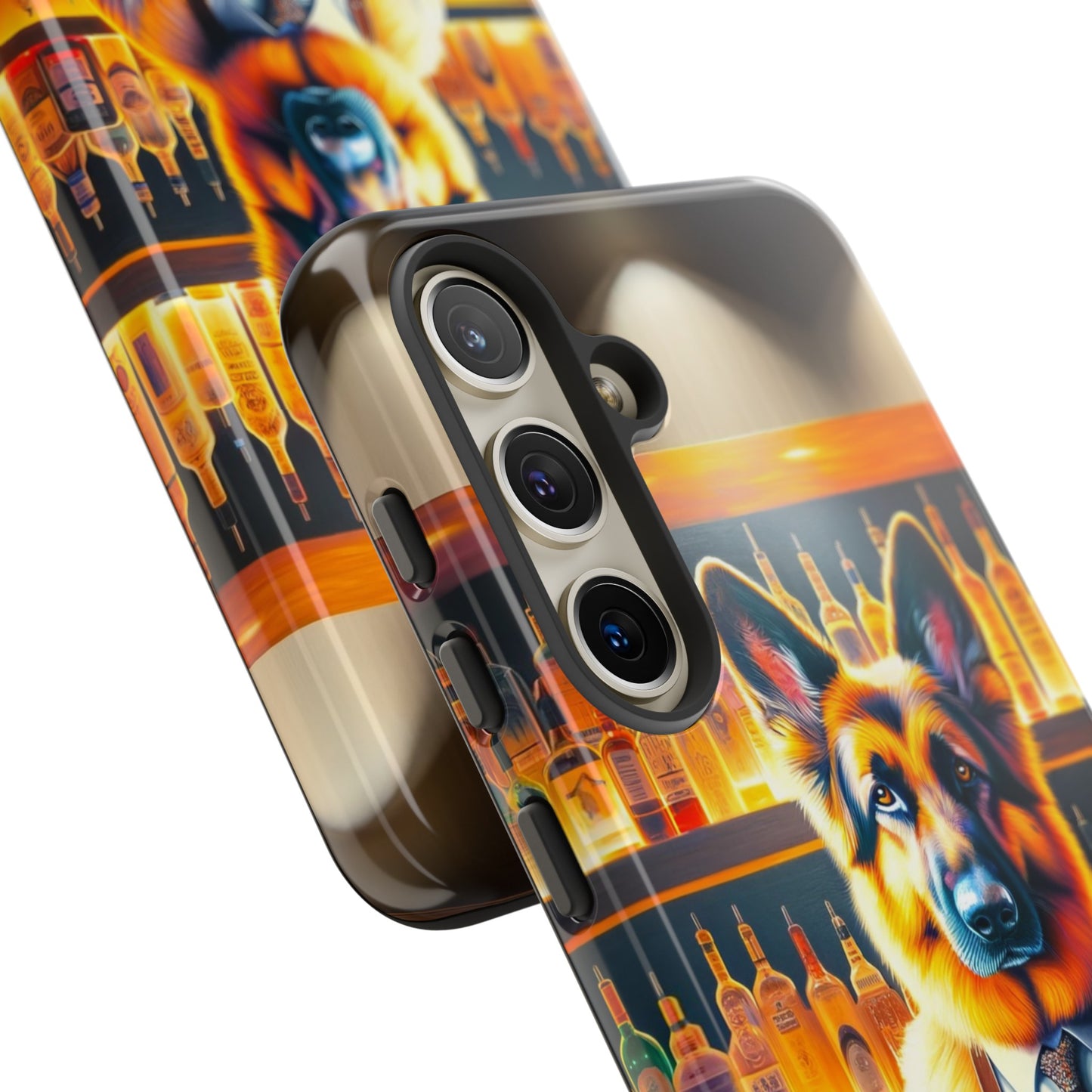 German Shepherd Tending a Bar Phone Case