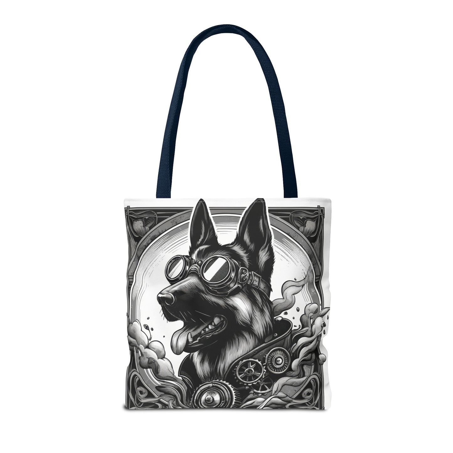 Steampunk German Shepherd Tote Bag