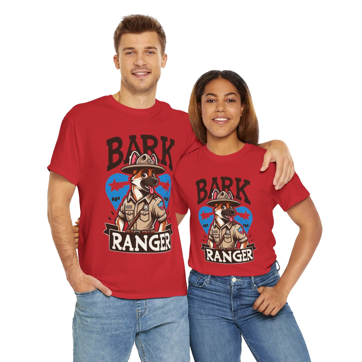 Bark Ranger On Duty T-Shirt (13 colors) (German Shepherd)