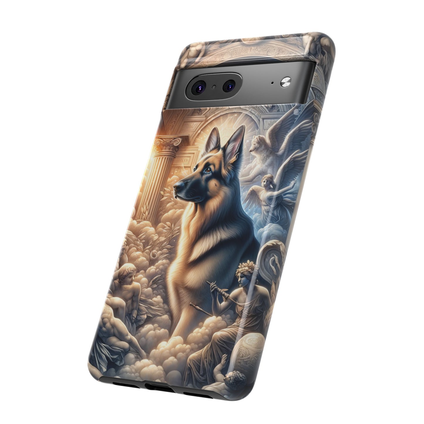 Neo-classicism and dreamy fantasy German Shepherd Phone Case