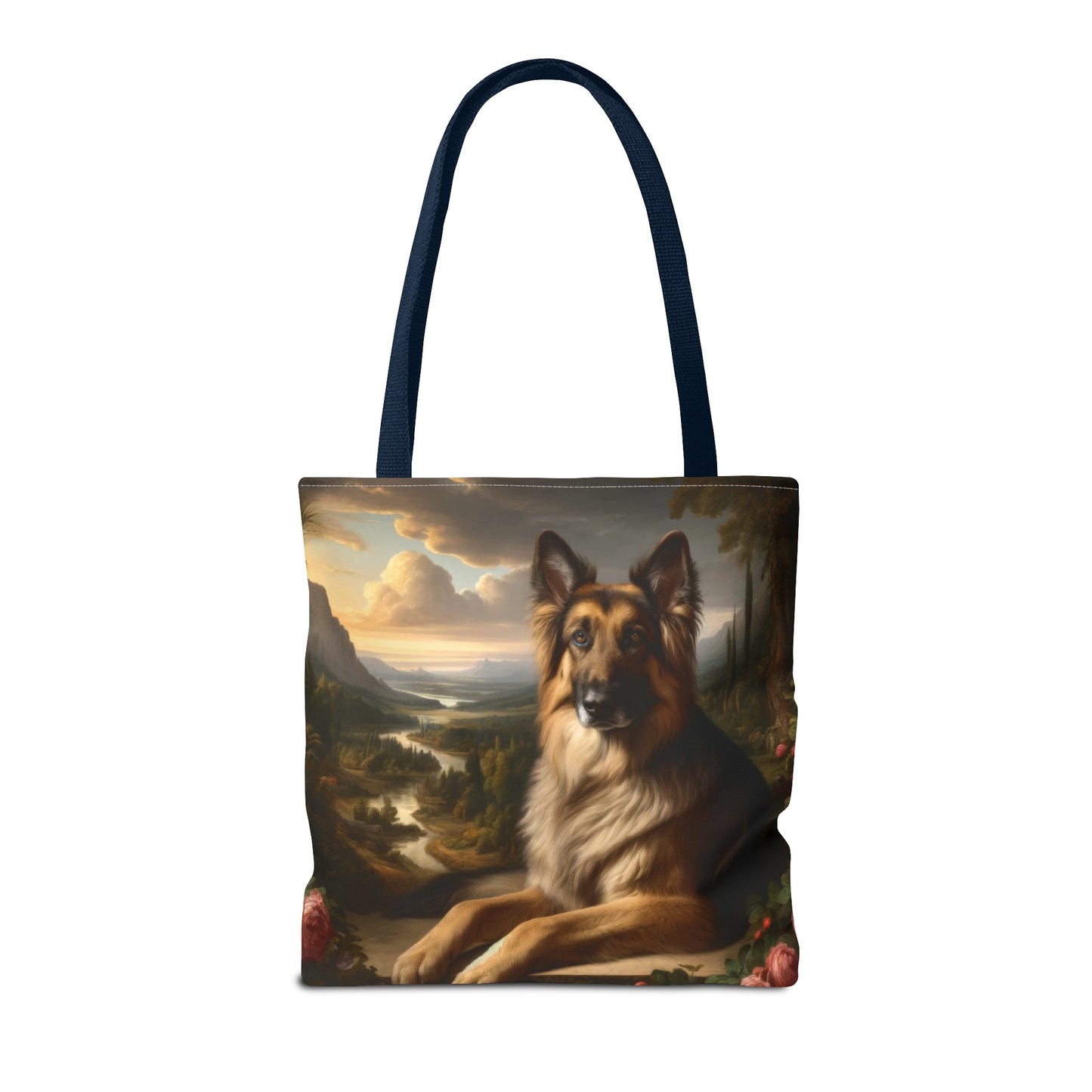 Romanticism inspired German Shepherd Tote Bag