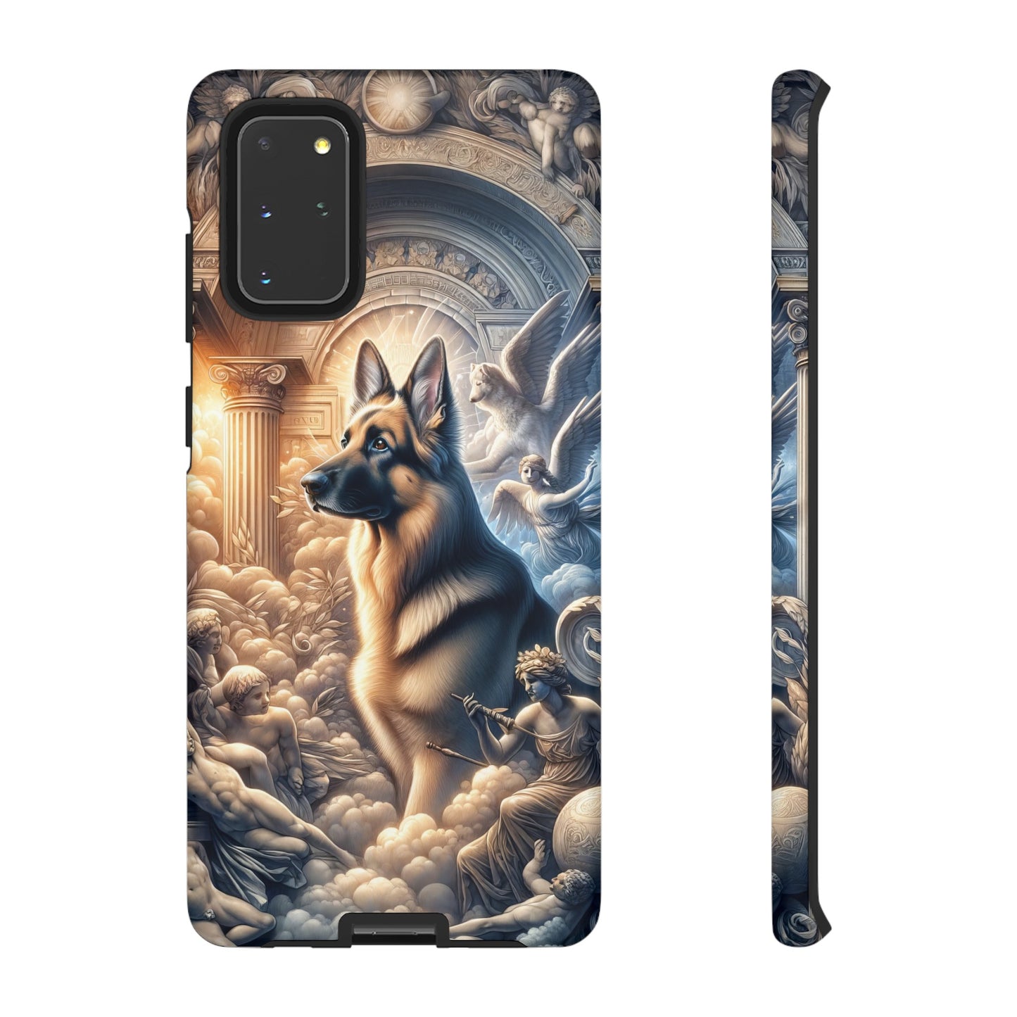 Neo-classicism and dreamy fantasy German Shepherd Phone Case