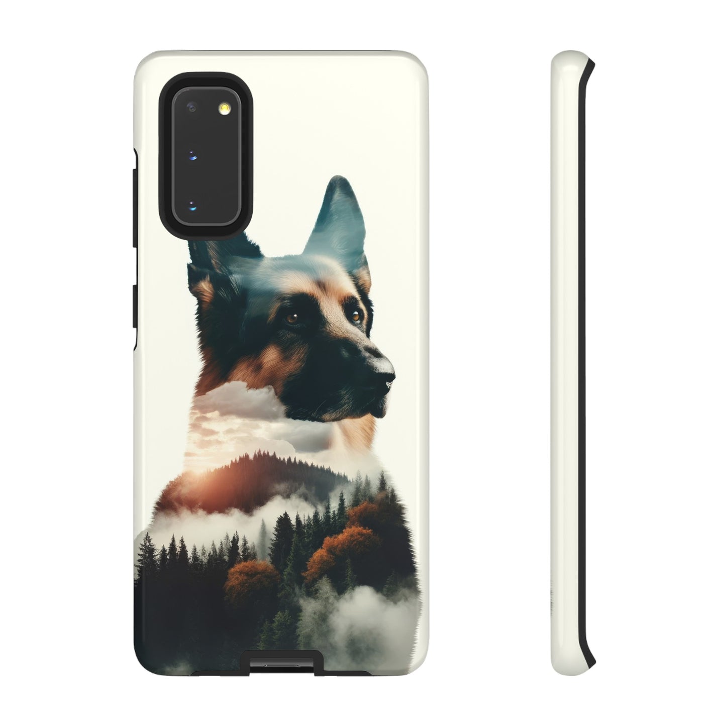 Romanticism and double exposure German Shepherd Phone Case