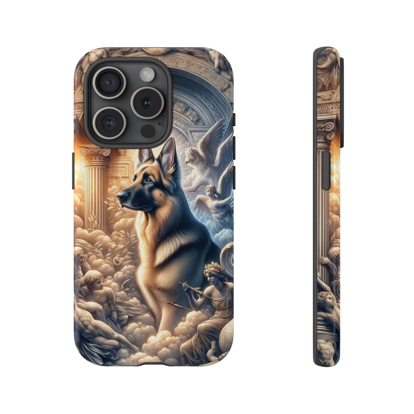 Neo-classicism and dreamy fantasy German Shepherd Phone Case