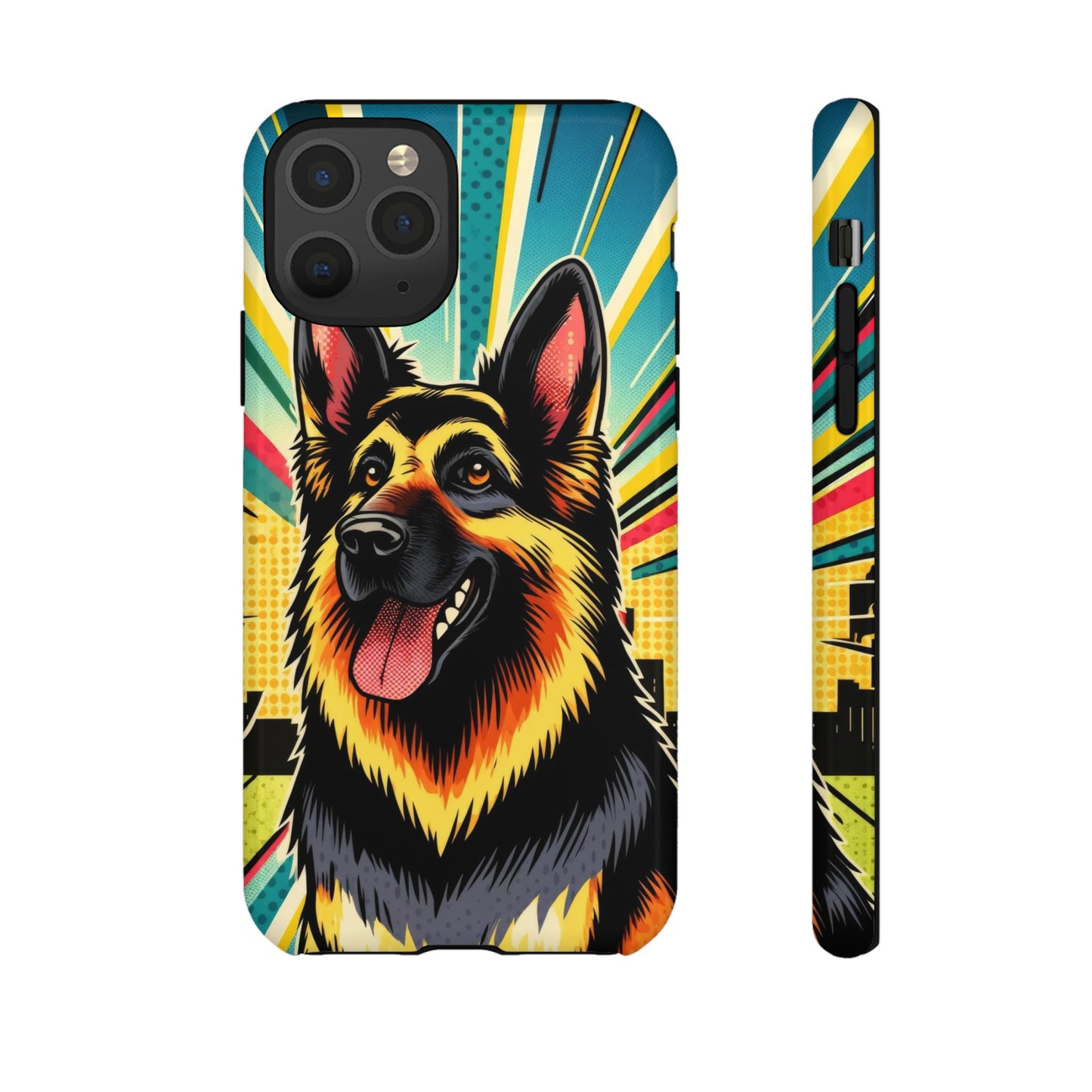 Comic style German Shepherd Phone Case