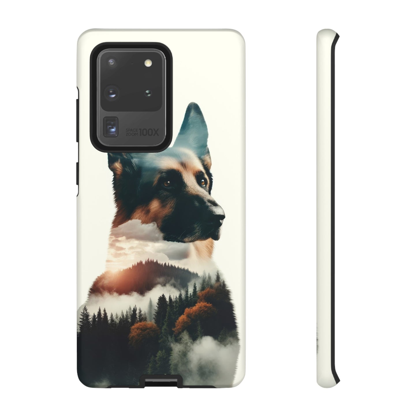 Romanticism and double exposure German Shepherd Phone Case