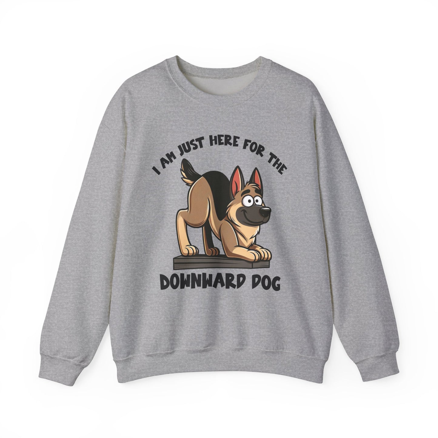 DownWard Dog Sweatshirt (10 colors) (German Shepherd)