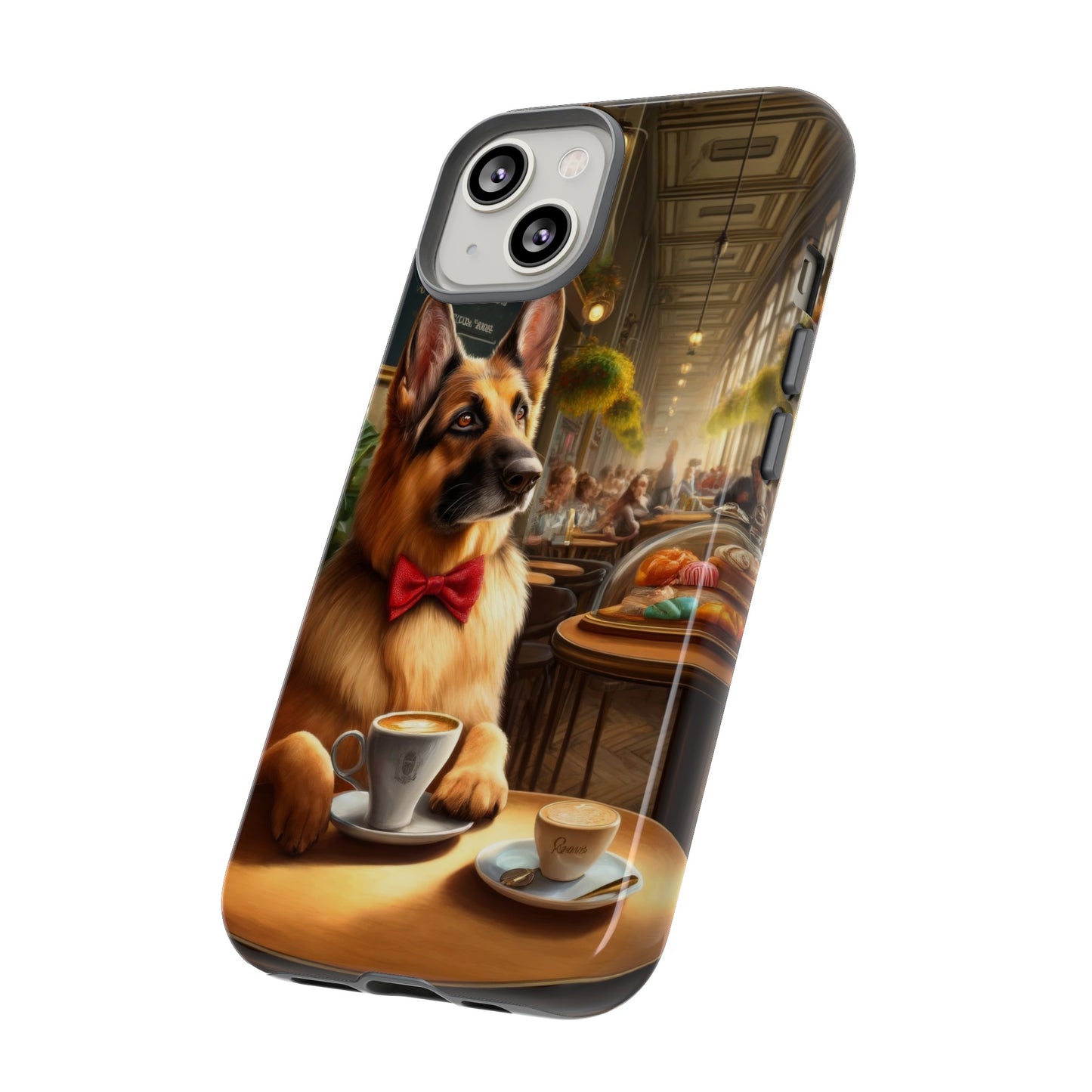 German Shepherd Drinking Phone Case