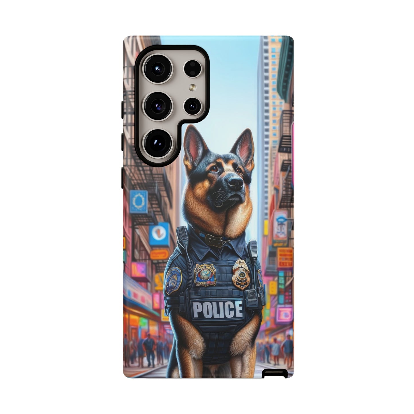 German Shepherd Police Officer Phone Case