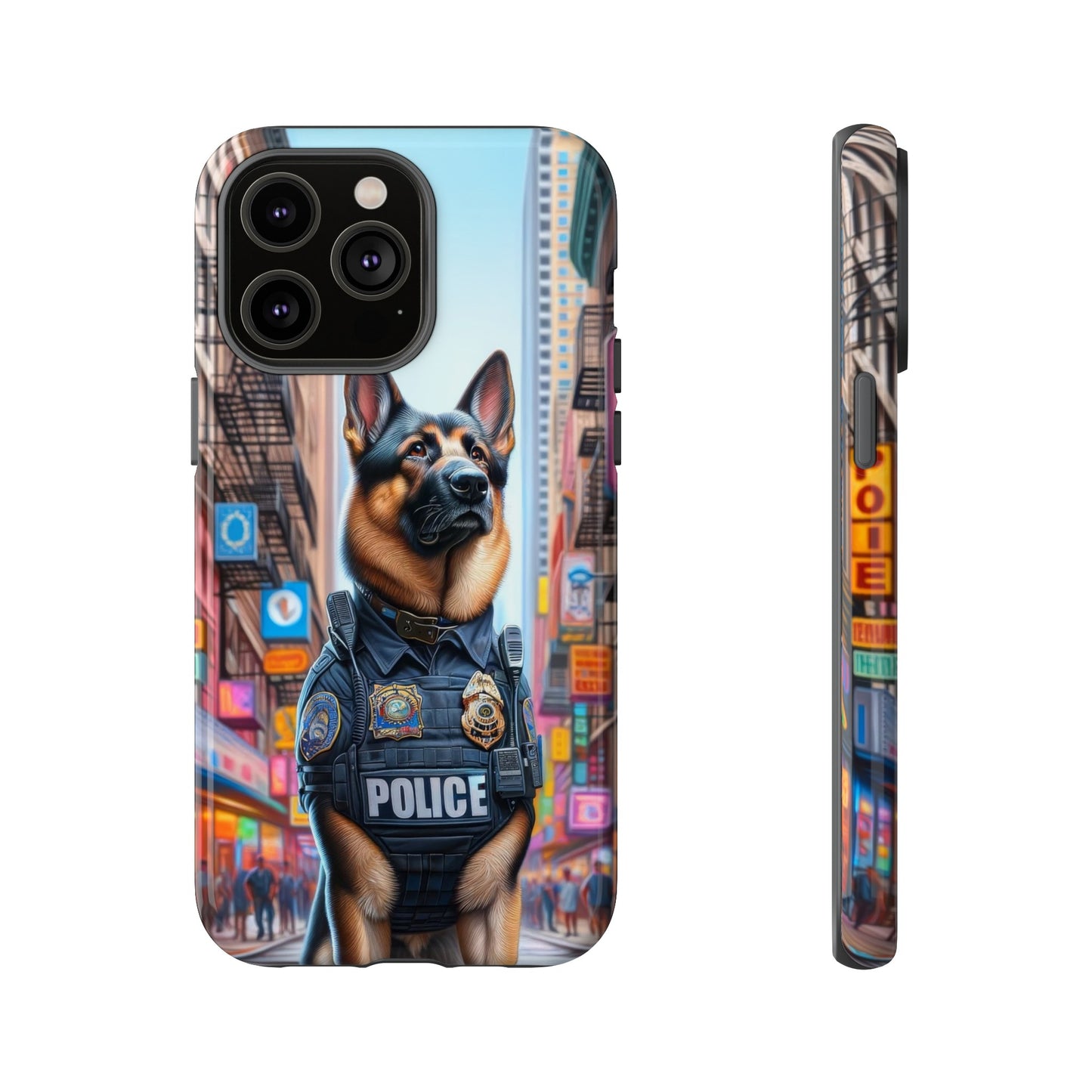 German Shepherd Police Officer Phone Case