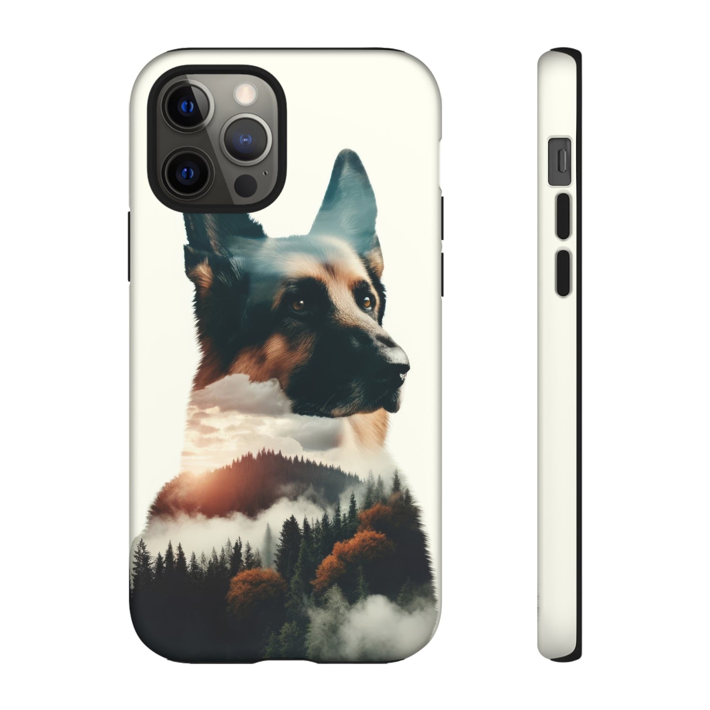 Romanticism and double exposure German Shepherd Phone Case