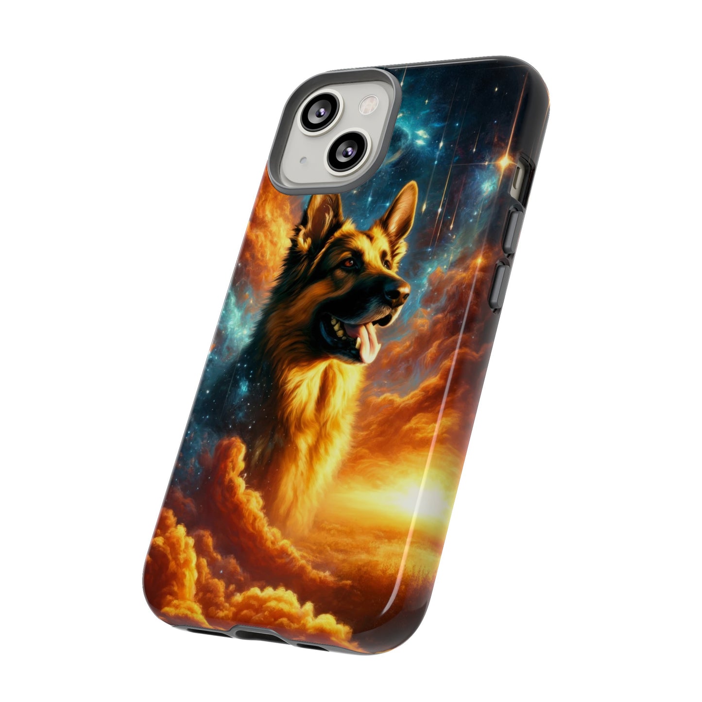 Sci-fi and stars-themed German Shepherd Phone Case