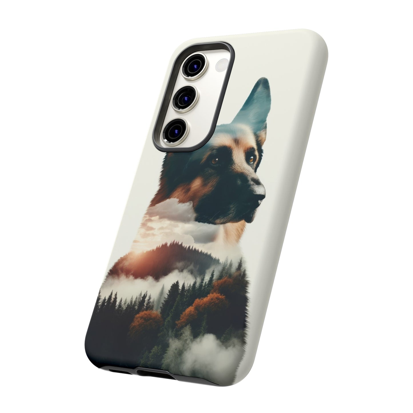 Romanticism and double exposure German Shepherd Phone Case