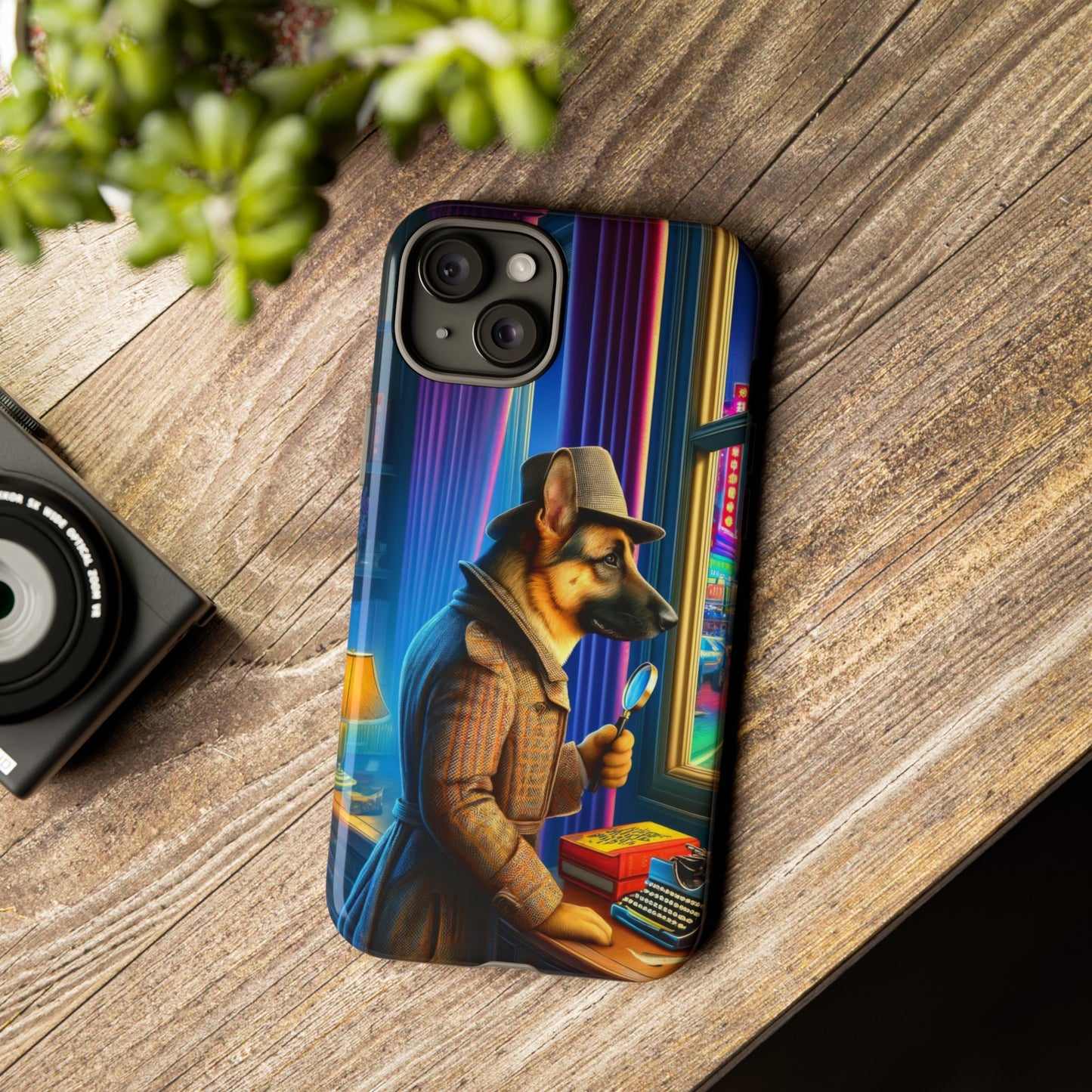 German Shepherd Detective Phone Case