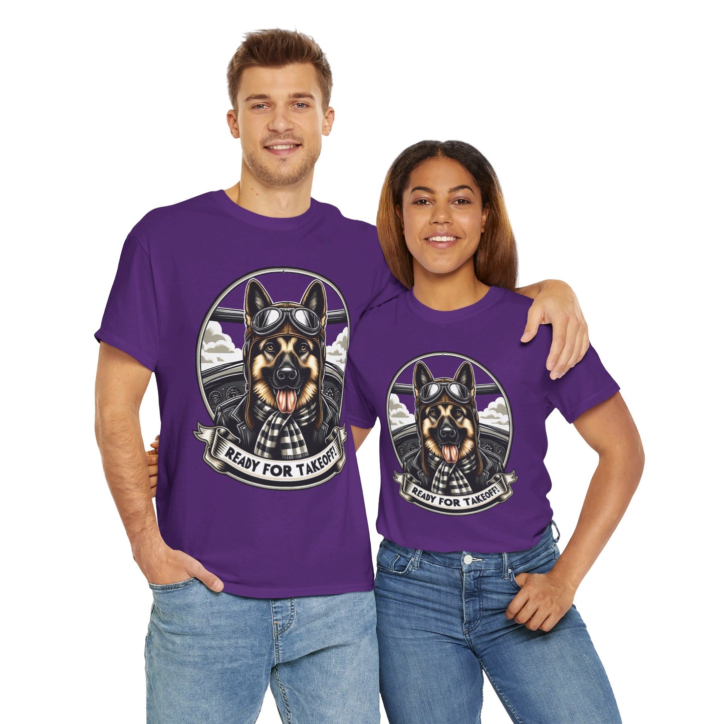 Ready for Takeoff! T-Shirt (13 colors) (German Shepherd)