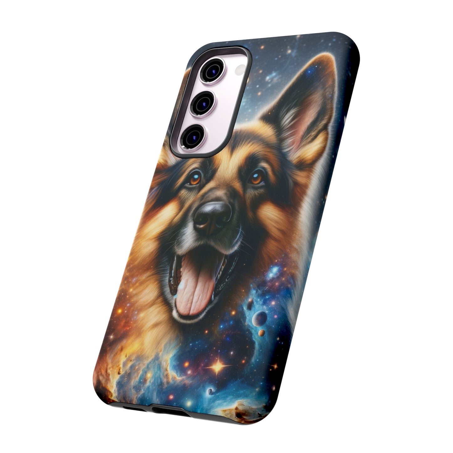 German Shepherd in Space Tough Phone Case