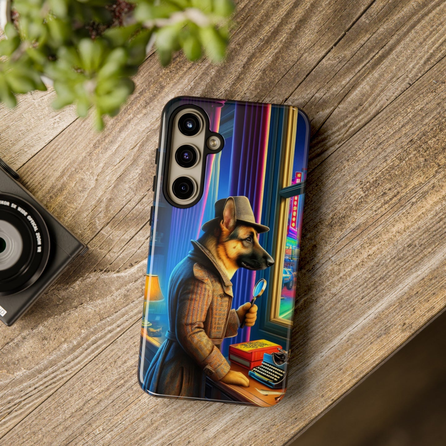 German Shepherd Detective Phone Case