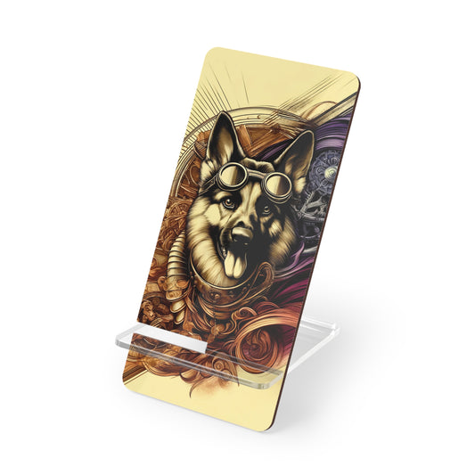 Steampunk German Shepherd Smartphone Stand