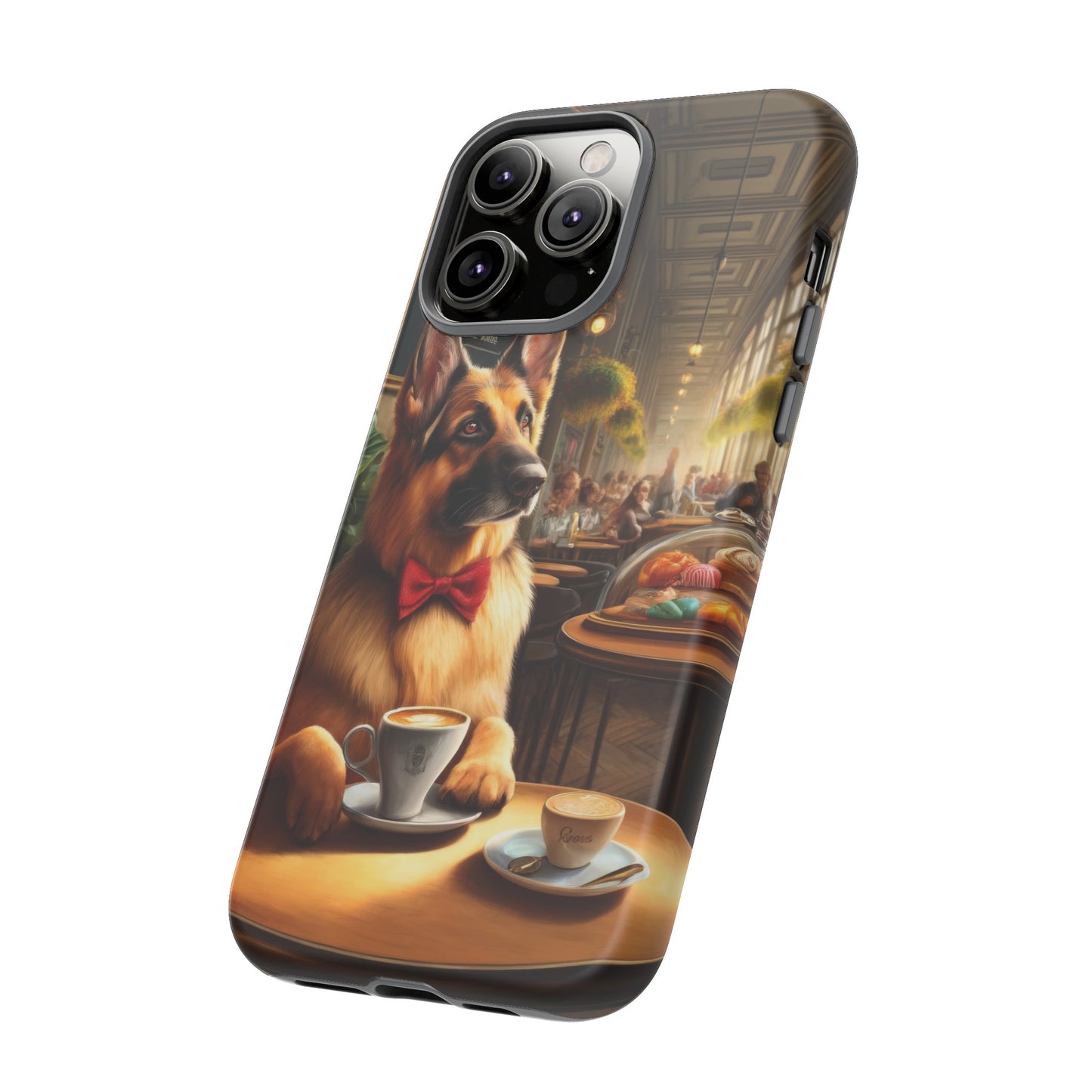 German Shepherd Drinking Phone Case