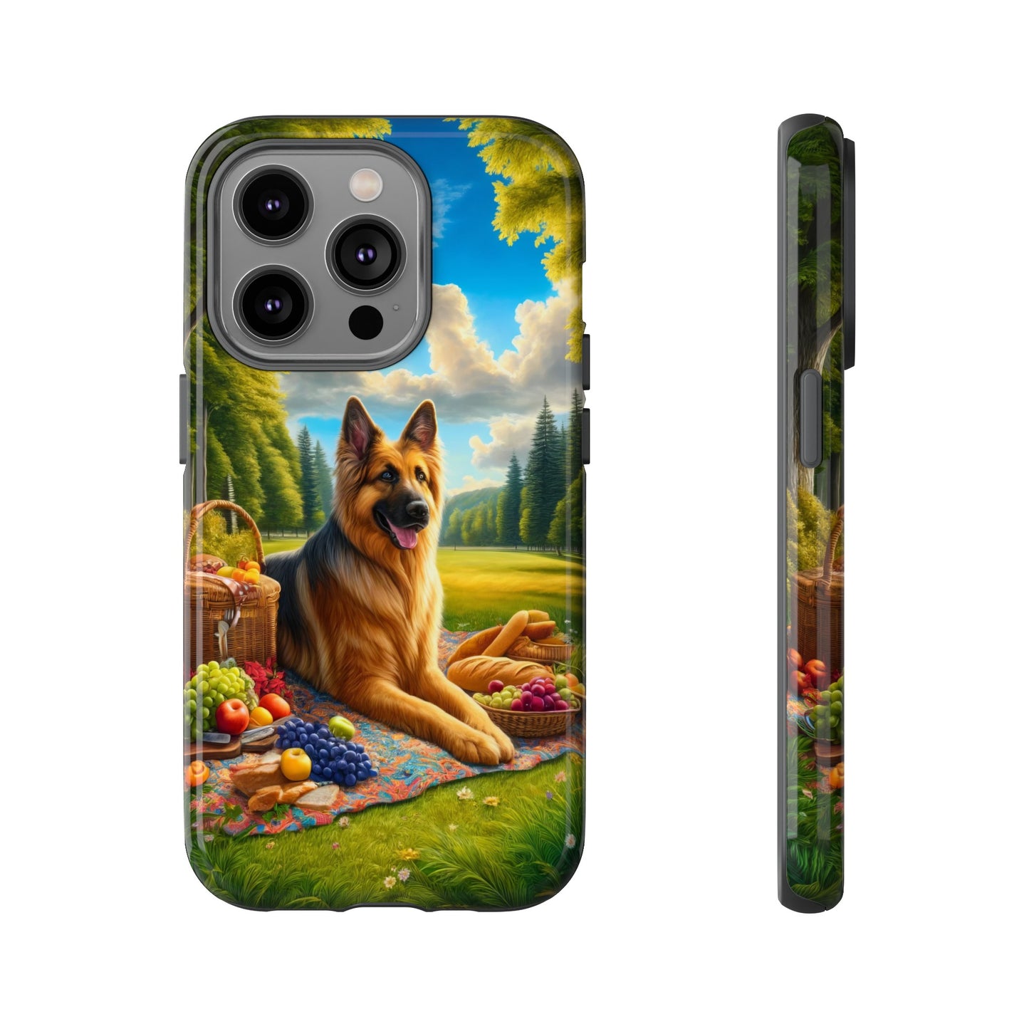 German Shepherd Giving a Speech Phone Case