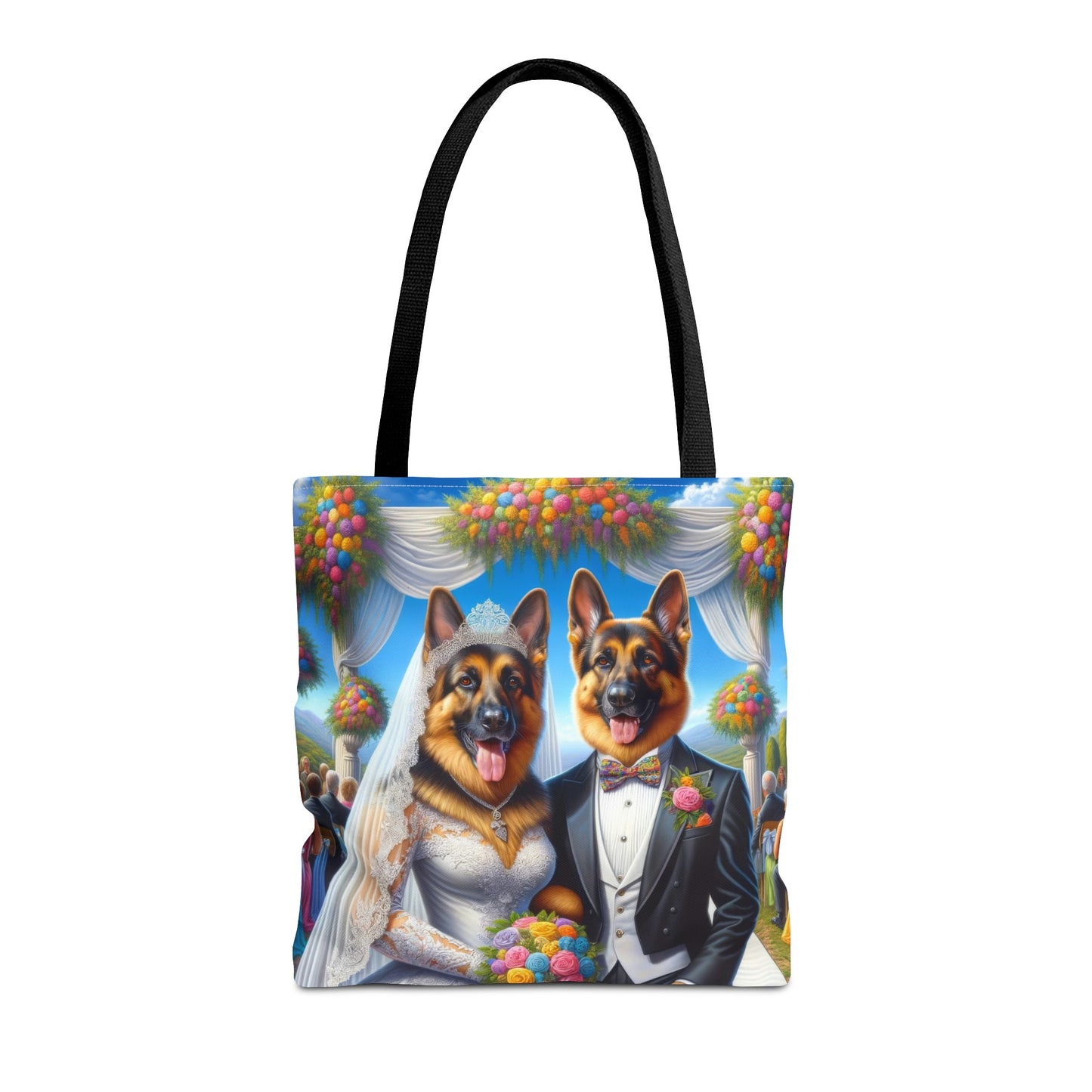 German Shepherds getting Married Tote Bag