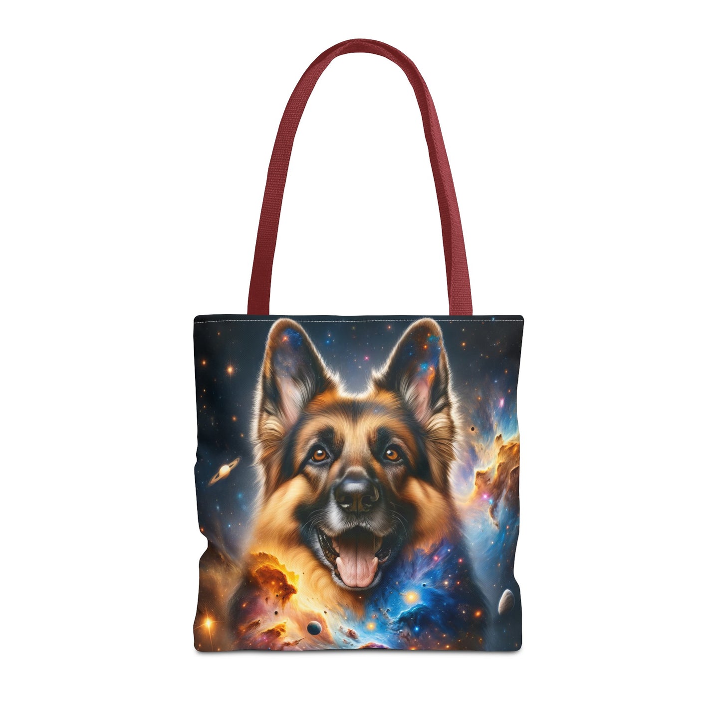 German Shepherd in Space Tote Bag