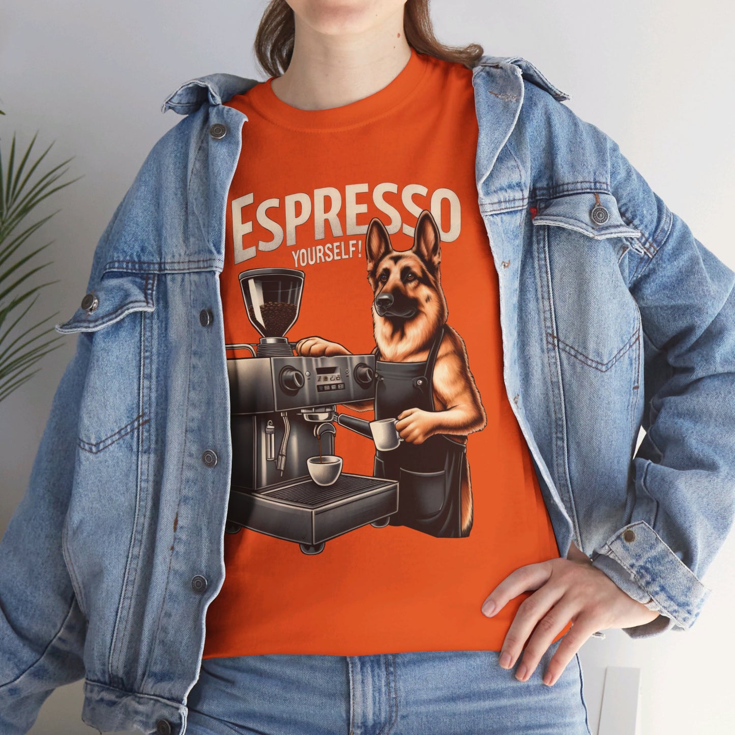 Espresso Yourself T-Shirt (13 colors) (German Shepherd)