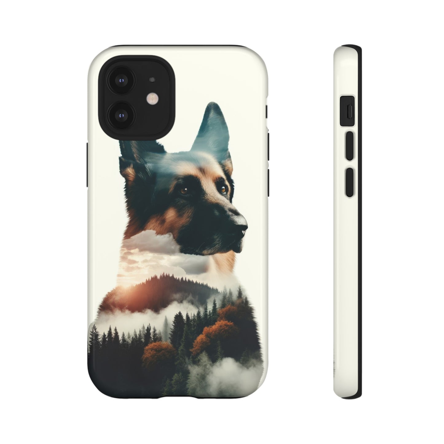 Romanticism and double exposure German Shepherd Phone Case