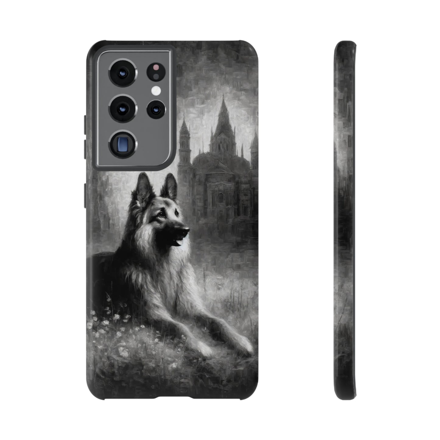 Neo-impressionism German Shepherd Phone Case