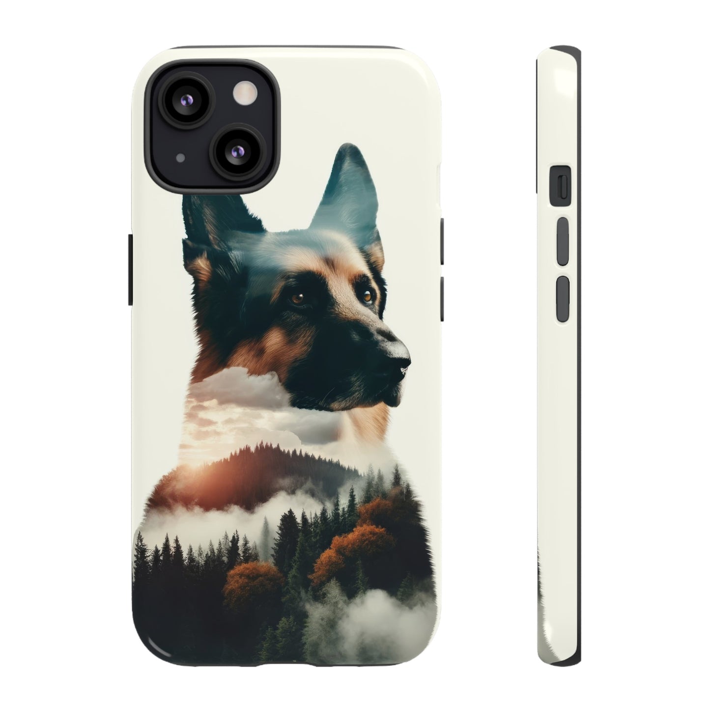 Romanticism and double exposure German Shepherd Phone Case