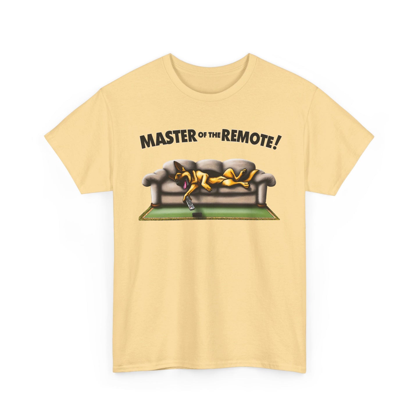 Master of the Remote! T-Shirt (13 colors) (German Shepherd)