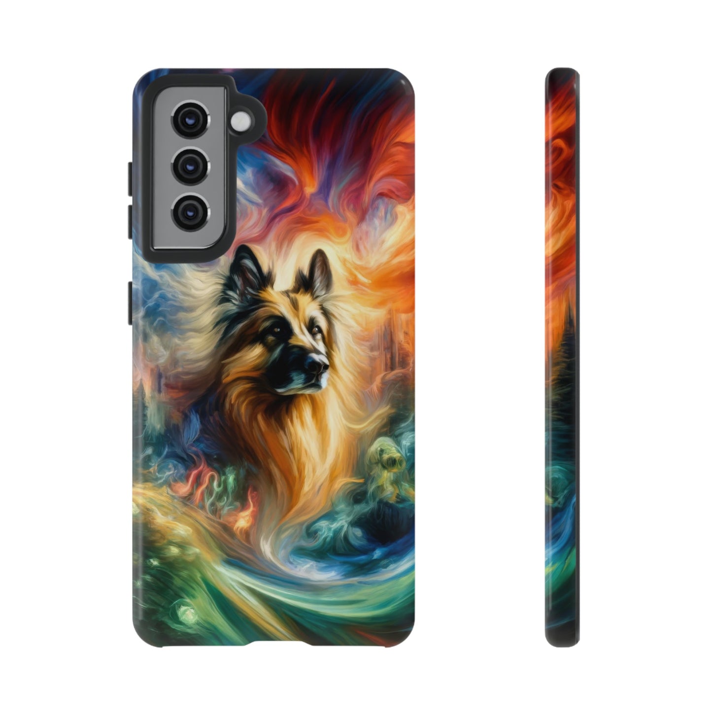 Expressionism and fantasy German Shepherd Phone Case