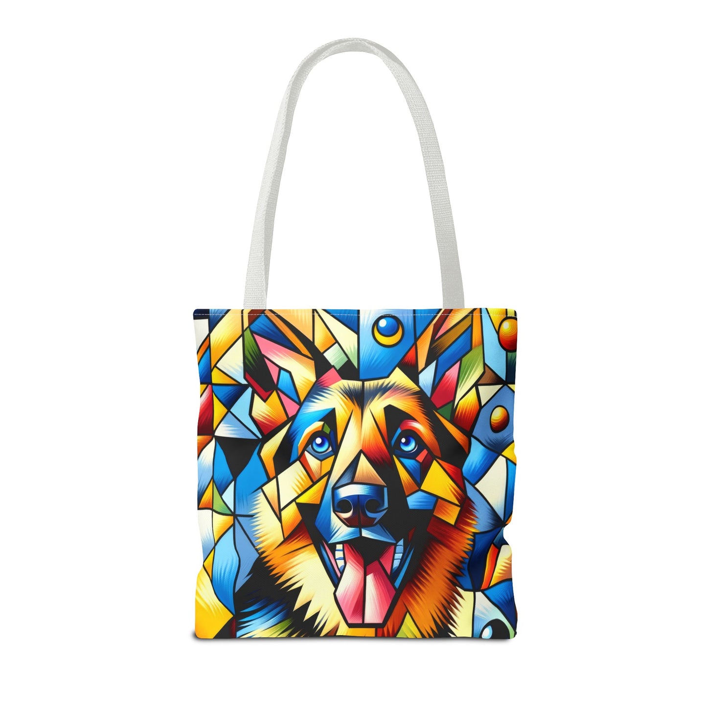 German Shepherd in Cubism Tote Bag