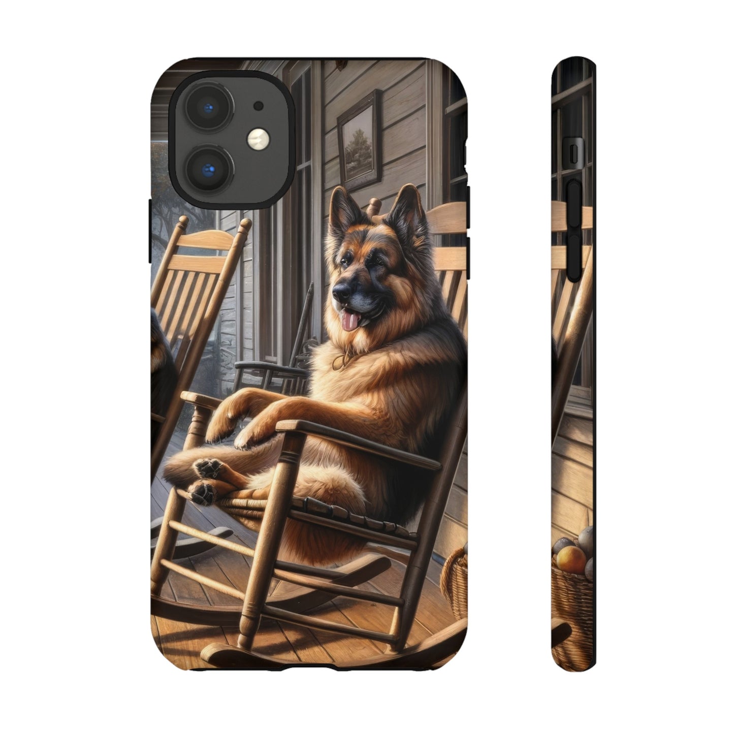 German Shepherd on the Porch Tough Phone Case