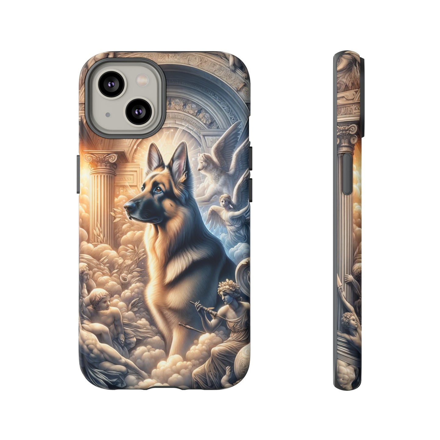 Neo-classicism and dreamy fantasy German Shepherd Phone Case