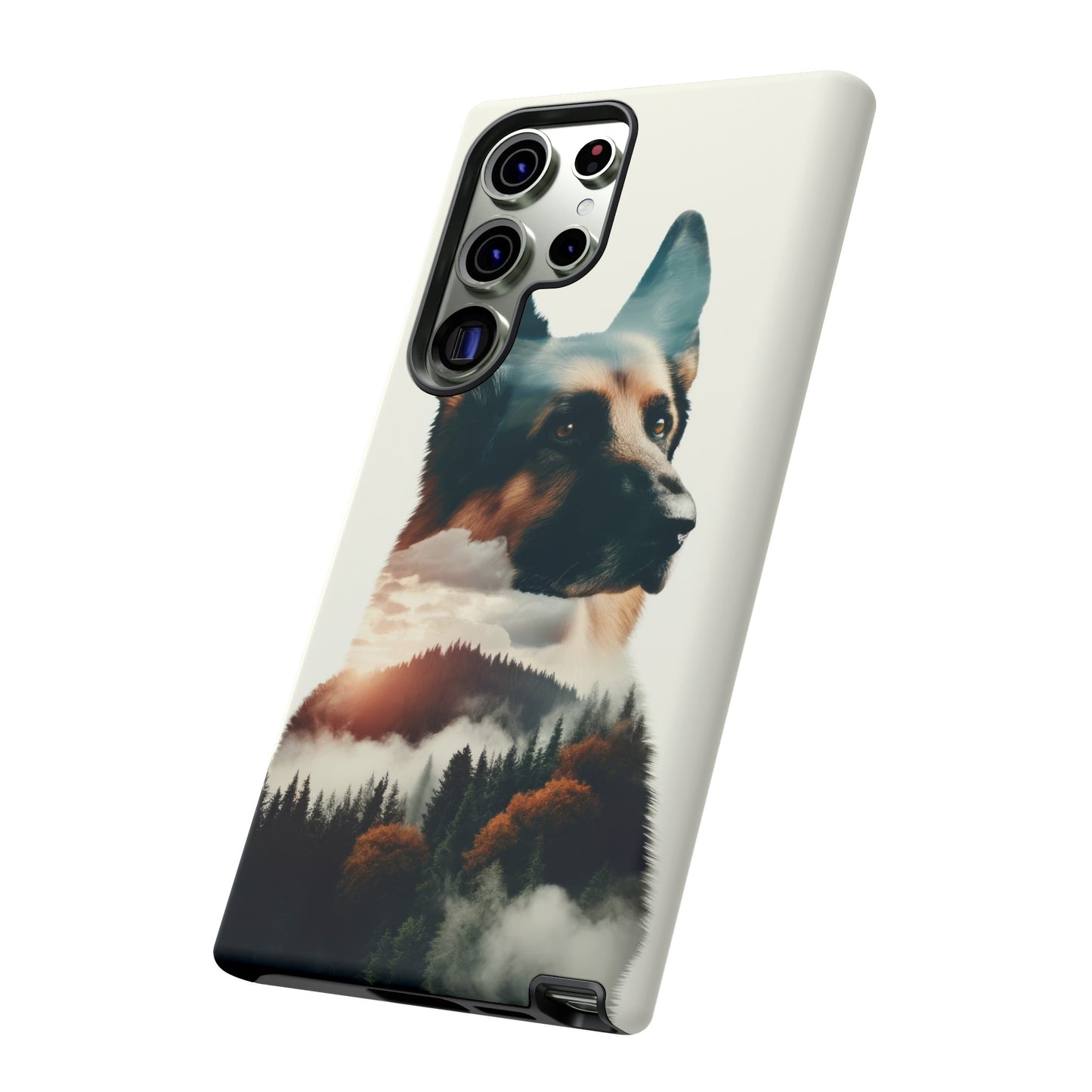 Romanticism and double exposure German Shepherd Phone Case